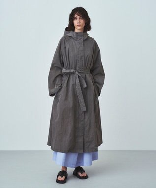 ASAKO NYLON | フーデットコート - UNISEX / ATON | ファッション通販