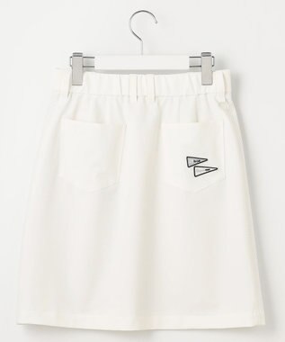 23区GOLF 【WOMEN】【ストレッチ】バックドビー×メッシュロゴスカート ホワイト系