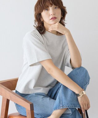 AMERICAN HOLIC 2WAYオフショルスウェット半袖プルオーバー Light Gray Mixture