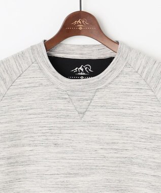 JOSEPH ABBOUD MOUNTAIN 【軽量/ソフト/イージーケア】ソフトダンボールニット プルオーバー ライトグレー系