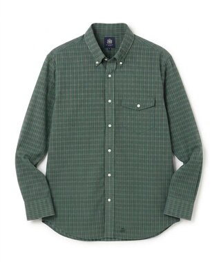 J.PRESS MEN 【こだわりの逸品】シアージャカードチェック シャツ / B.D. グリーン系3