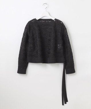  【GOLD LABEL】オーガンジーテープエンブロイダリー ブラウス