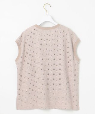 ANY SIS レーシージャカード カットソー ローズグレー