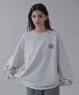 WEGO 【ユニセックス着用ITEM】ショートドロストワンポイント刺繍プルオーバー 杢グレー