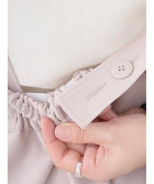 earth music&ecology Ｖネック切替ジャンスカ Beige