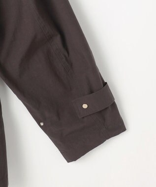自由区 コットンリネンウェザーライト コート ブラウン