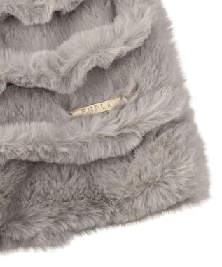 MOONBAT FURLA フェイクファーウェイビーマフラー グレー