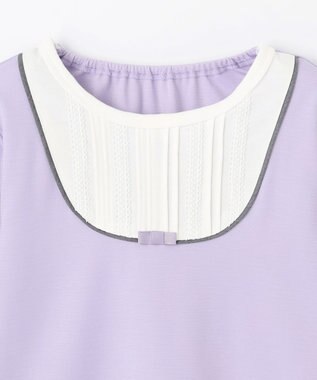 組曲 KIDS 【110-140㎝】【接触冷感・UVカット】サラリとヨークデザイン トップス ラベンダー