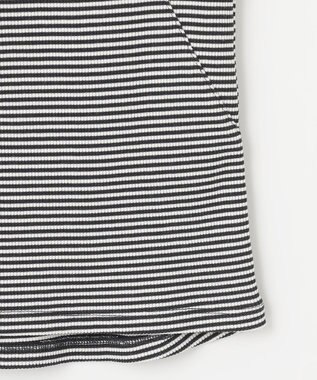 組曲 テレコスクエア タンクトップ ブラックボーダー系1