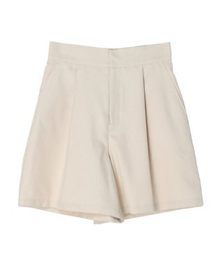 earth music&ecology タックショートパンツ Beige