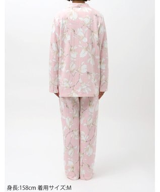 WACOAL パジャマ 長袖 長ズボン 綿混(本体) あったか レディース WDW438 /ワコール ピンク