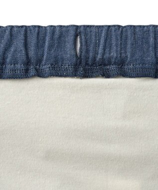 MIKI HOUSE HOT BISCUITS 【80-120cm】 デニム スカート付きパンツ 紺