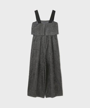 GRACE CONTINENTAL カットジャガードサロペット グレー