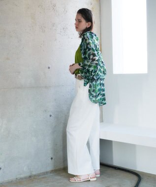 YECCA VECCA 綿麻バギーツイルパンツ Off White