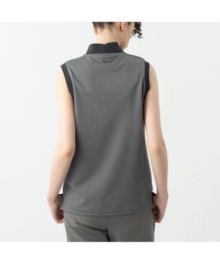 ZERO HALLIBURTON ノースリーブボーダーモックネック ZHG-W6S5b 85218 グレー