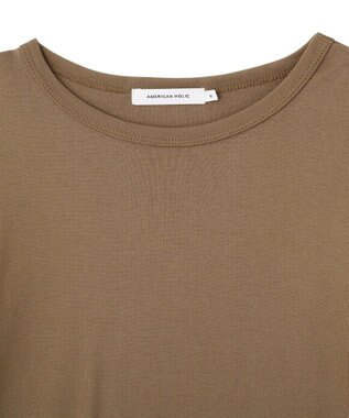 AMERICAN HOLIC 【2点セット】半袖Tシャツ＋チュールビスチェ Mocha