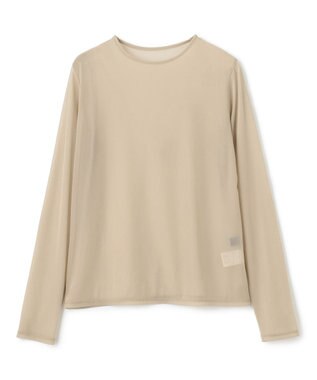 uncrave トリコットシフォン クルーネック カットソー（uncrave STANDARD） ベージュ