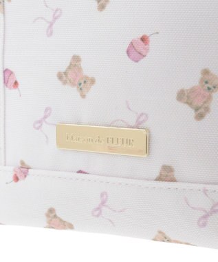 Maison de FLEUR ベア総柄2Wayトートバッグ Pink