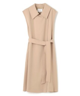 BEIGE， FLEUR / ラップデザインロングジレ Beige