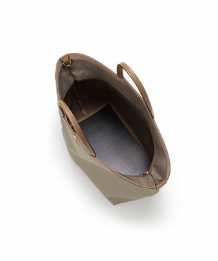 TOPKAPI 【Breath TOPKAPI】NORM ノーム リサイクル ポリエステル シュリンクレザー コンビ A4 トート バッグ グレージュ