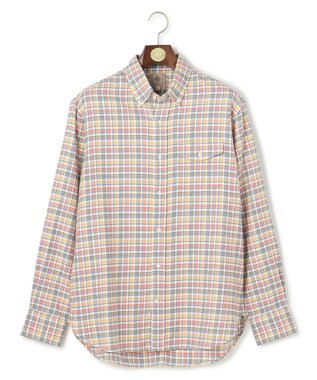 J.PRESS MEN テンセルミックスコットンネルシャツ / B.D. ホワイト系3