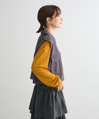 Green Parks ・ＳＵＧＡＲ　ＳＰＯＯＮ　ミリタリーショートベスト Charcoal Gray