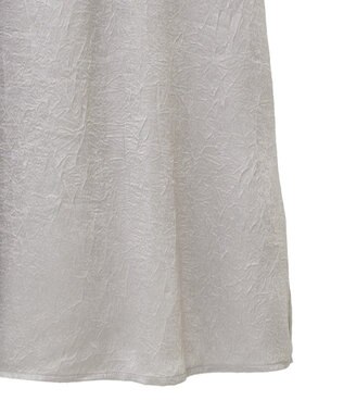 CRAFT STANDARD BOUTIQUE 光沢ワッシャースカート Gray