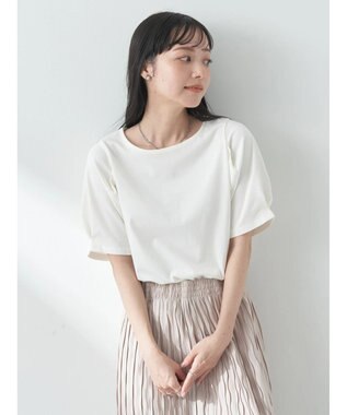 earth music&ecology タックスリーブＴ Off White