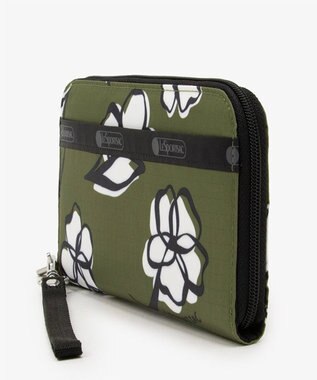 LeSportsac TECH WALLET WRISTLET/オリーブフローラルシルエット オリーブフローラルシルエット
