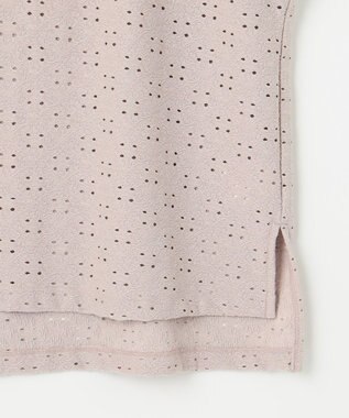 ANY SIS レーシージャカード カットソー ローズグレー