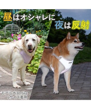 PET PARADISE ペットパラダイス 超反射切り替え ハーネス＆リード Ｌ 《ピンク》 ピンク