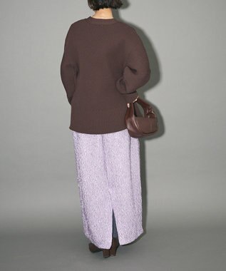 Green Parks リブニットカーディガン Brown