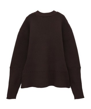 Green Parks リブニットカーディガン Brown
