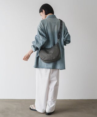 russet ＜360g/撥水性あり＞ コーデュラナイロン2wayショルダーバッグ(CE-1537) Gray