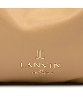 LANVIN en Bleu スフレ ハンドバッグ カフェオレ