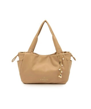 LANVIN en Bleu スフレ ハンドバッグ カフェオレ