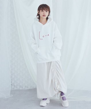 Green Parks ■高橋愛×ＧｒｅｅｎＰａｒｋｓロゴパーカー Dark Gray