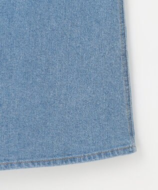 ANY 【洗濯機可能/ストレッチ】フロントスリットデニムスカート ライトインディゴ