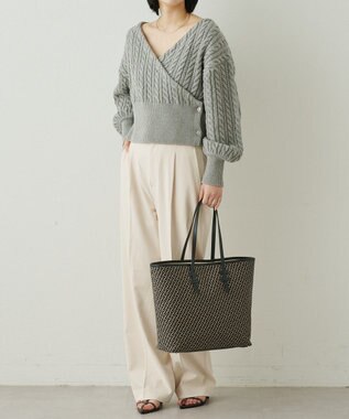 IACUCCI モノグランマ L JACQUARD/RUGA ブラック系その他2