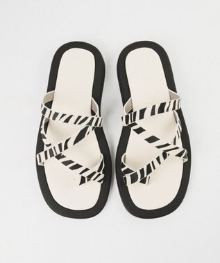 BONTRE 【PRECIEUX JOUET/プレシュウジュエ】フレキシブルソールトングサンダル/020PJ ゼブラ