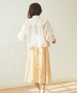 Feroux バックギャザー ブルゾン ベージュ系