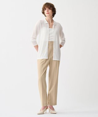 uncrave シアーコットン ポロニット ホワイト