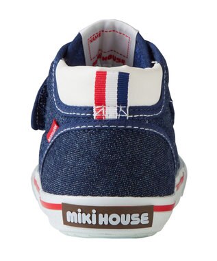 MIKI HOUSE HOT BISCUITS 【ミキハウス】【13.5-15cm】 セカンドベビーシューズ インディゴブルー