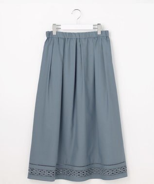 J.PRESS LADIES スパンソフトクロス刺繍 スカート