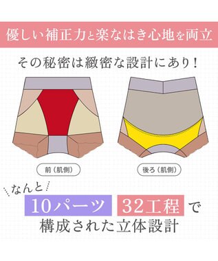 BRADELIS New York 【BRADELIS NewYork peace】すっぽりフィット綿混一分丈ショーツ25 深め 伸縮性抜群 ボーイレッグ グレージュ