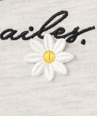 ANY KIDS ロゴ入り 長袖 Ｔシャツ 杢グレー