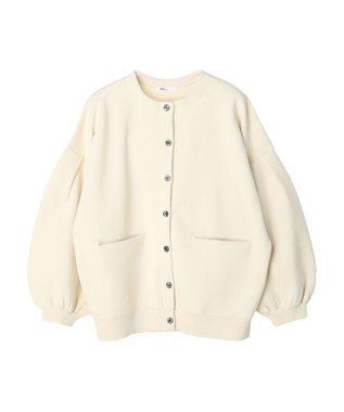 CRAFT STANDARD BOUTIQUE リサイクルポリエステルニットカーディガン Ivory