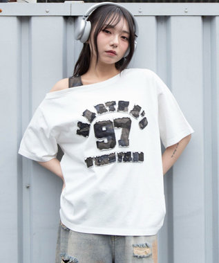 WEGO タンクレイヤードワンショルビッグT 柄2