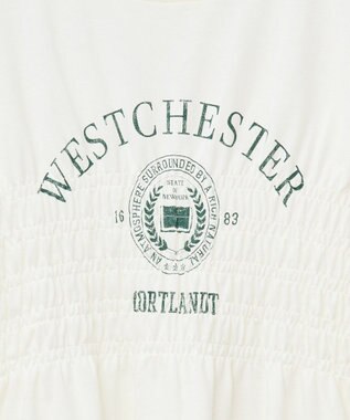 AMERICAN HOLIC カレッジプリントシャーリングプルオーバー Off White