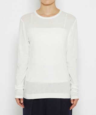 uncrave シアー クルーネック カットソー ホワイト